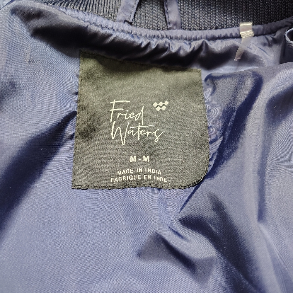 Fried Waters Textured Floral Bomber Jacket. The Tapestry Edition Mens Medium New - Picture 4 of 8
